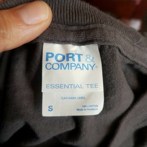 Port and company t shirt Size Small  Golden Entertainment Gray  Essential Tee - Picture 4 of 12